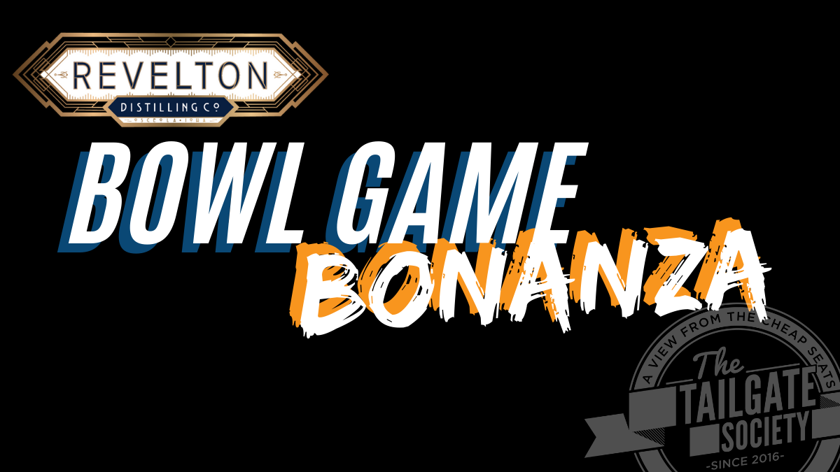 TGS Bowl Game Bonanza brought to you be Revelton Distilling Company.